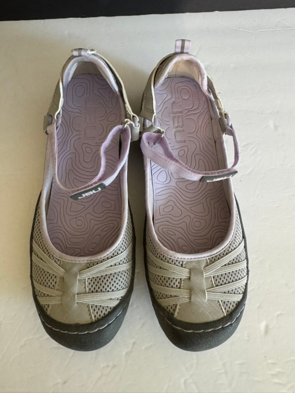 JBU Jambu Lilac & Gray Mary Jane Water Ready Shoes Style B2MA65 EVA Size 8.5 EUC - Picture 7 of 7
